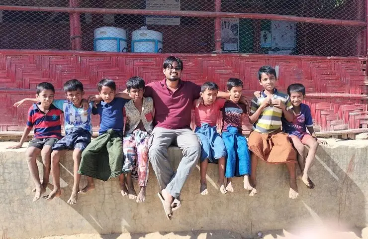 Children in a community we serve