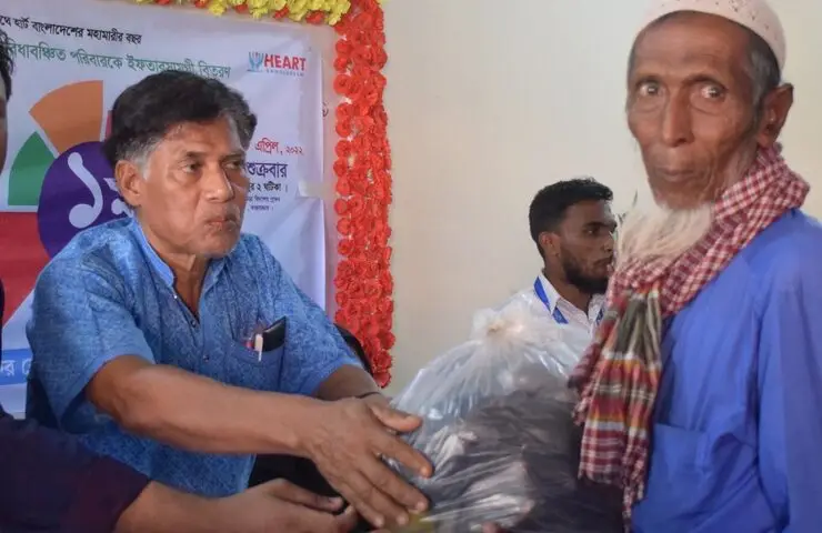Relief distribution for elderly community members